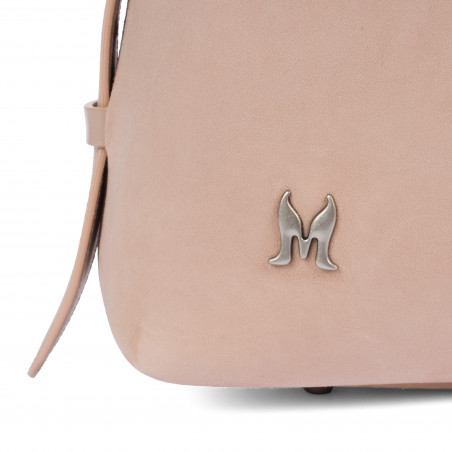 Handtasche Damen 037-1g 01 Wildleder Nude