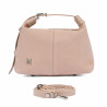 Handtasche Damen 037-1g 01 Wildleder Nude