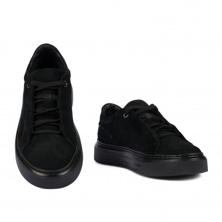 Herrensportschuhe 9004 schwarz kombiniert