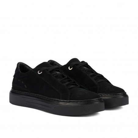 Herrensportschuhe 9004 schwarz kombiniert