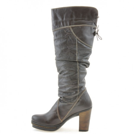 Damenstiefel 226 Kaffee+Crep Kaffee