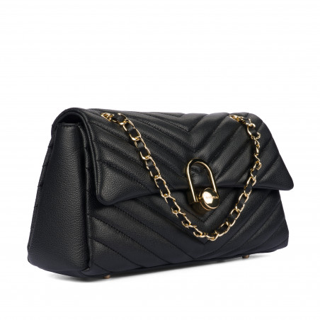 Damentasche Schultertasche 052g schwarz