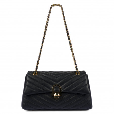 Damentasche Schultertasche 052g schwarz