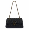Damentasche Schultertasche 052g schwarz