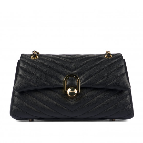 Damentasche Schultertasche 052g schwarz