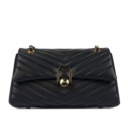 Damentasche Schultertasche 052g schwarz
