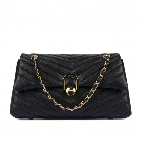 Damentasche Schultertasche 052g schwarz