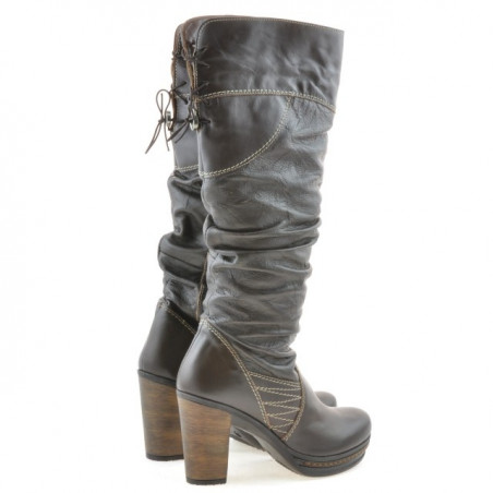 Damenstiefel 226 Kaffee+Crep Kaffee