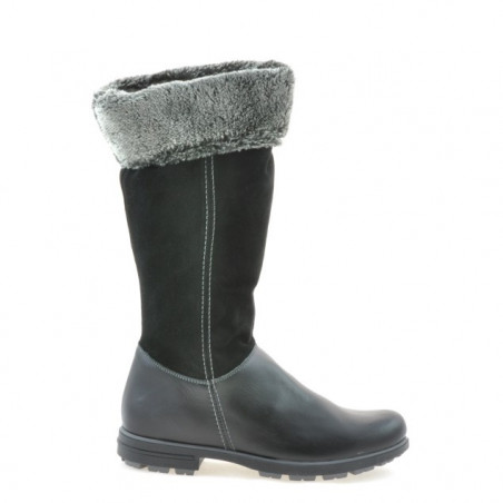 Damenstiefel 3224 schwarz kombiniert