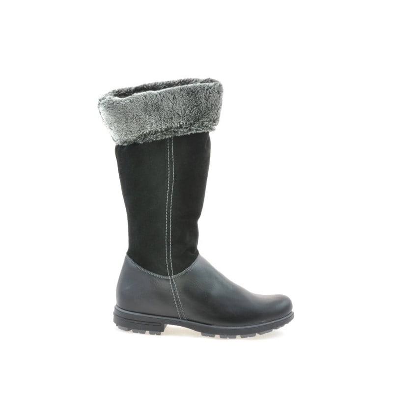 Damenstiefel 3224 schwarz kombiniert