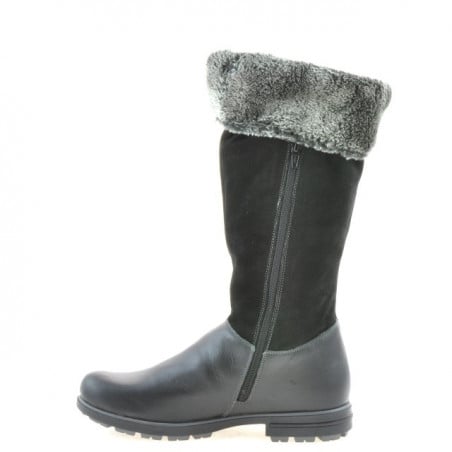 Damenstiefel 3224 schwarz kombiniert