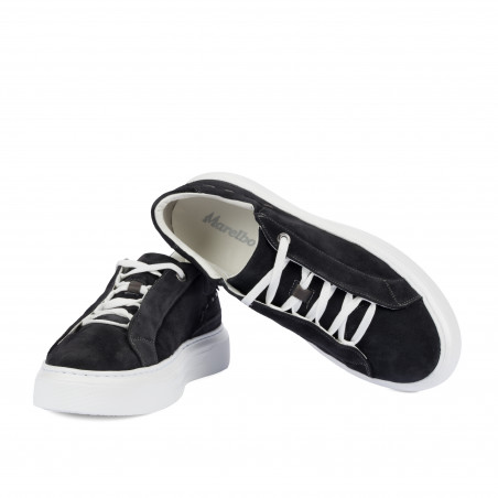 Herrensportschuhe 9004 grau kombiniert