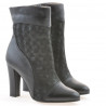 Damenstiefel 1146 schwarz+schwarz perlmutt