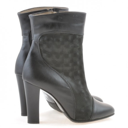 Damenstiefel 1146 schwarz+schwarz perlmutt