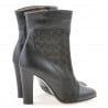 Damenstiefel 1146 schwarz+schwarz perlmutt