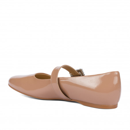 Damen Ballerinas 1319 lack beige