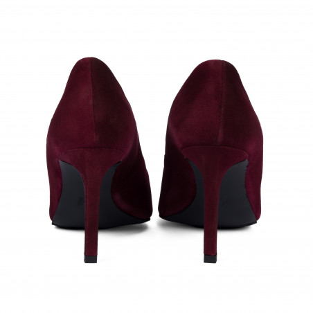 Elegante Damenschuhe 1366 bordeaux Velours