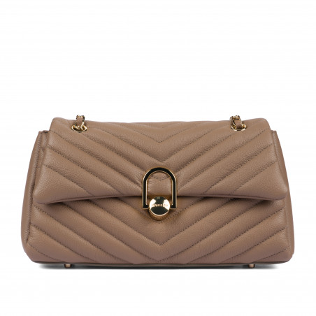 Damentasche Schultertasche 052g Cappuccino