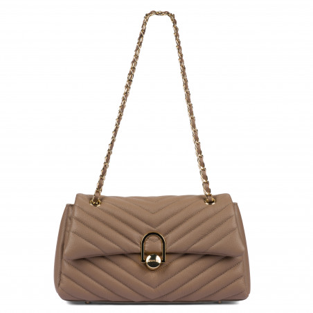 Damentasche Schultertasche 052g Cappuccino