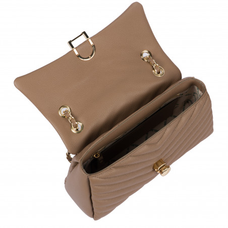 Damentasche Schultertasche 052g Cappuccino