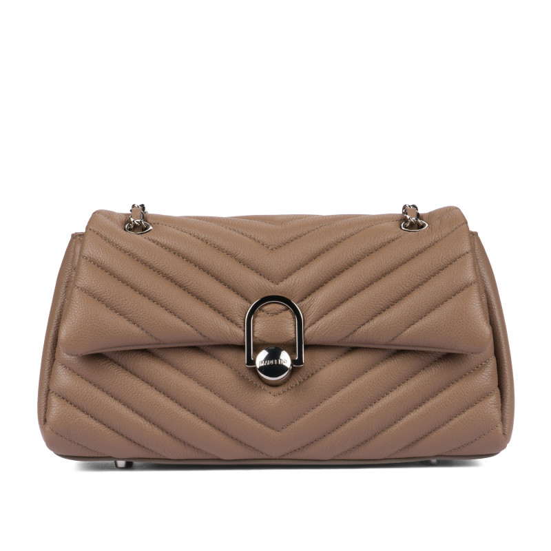 Damentasche über der Schulter 052g 01 Cappuccino