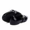 Damen-Ballerinas 1319 Lack Schwarz