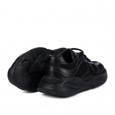 Kinder Schuhe 2034 schwarz kombiniert