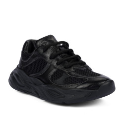 Kinder Schuhe 2034 schwarz kombiniert