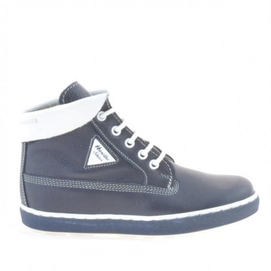 Kinderstiefel 3206 indigo+weiß Kinderstiefel 3206 indigo+weiß