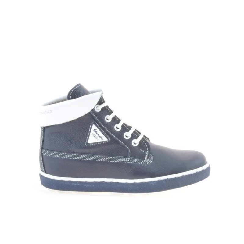 Kinderstiefel 3206 indigo+weiß