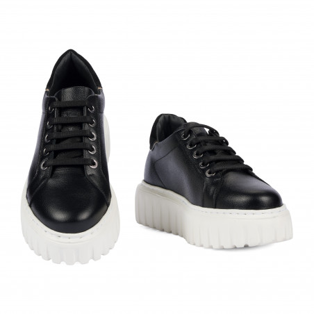 Damensportschuhe 6105 schwarz kombiniert