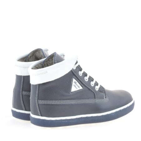 Kinderstiefel 3206 indigo+weiß