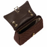 Damen Umhängetasche 052g Wildleder Kaffee