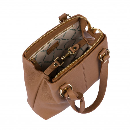 Damentasche Schultertasche 004-1g golden brown