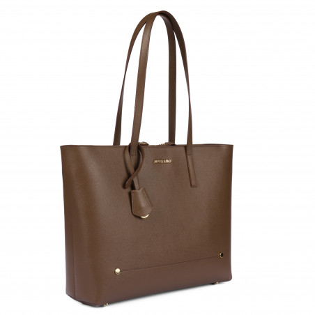 Damen-Umhängetasche 034g braun Kaviar