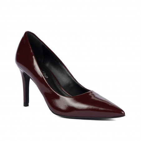 Elegante Damenschuhe 1372 Lack Bordeaux