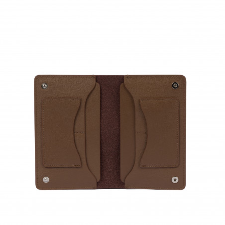 Damen Geldbörse 215g 01 braun Kaviar