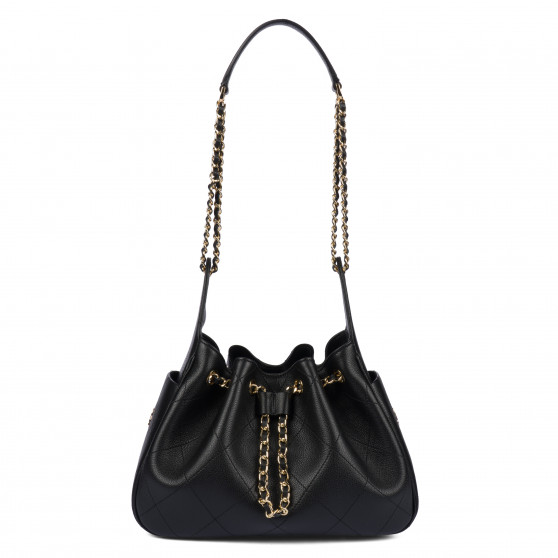 Schultertasche für Damen 062g biz schwarz
