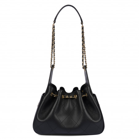 Schultertasche für Damen 062g biz schwarz