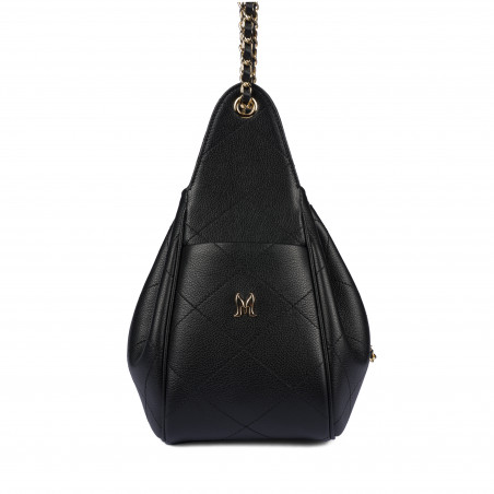 Schultertasche für Damen 062g biz schwarz