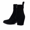 Damen-Stiefeletten mit Absatz 1418 schwarz Velours