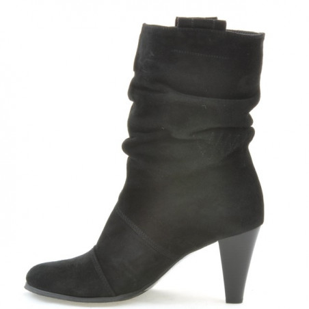 Damenstiefel 1114 schwarz Antilope