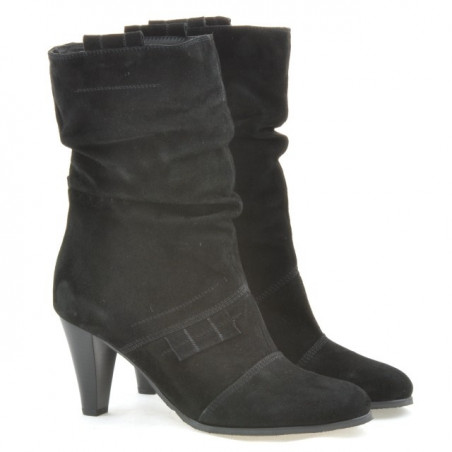 Damenstiefel 1114 schwarz Antilope