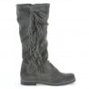 Damenstiefel 3243 Anthrazit Veloursleder