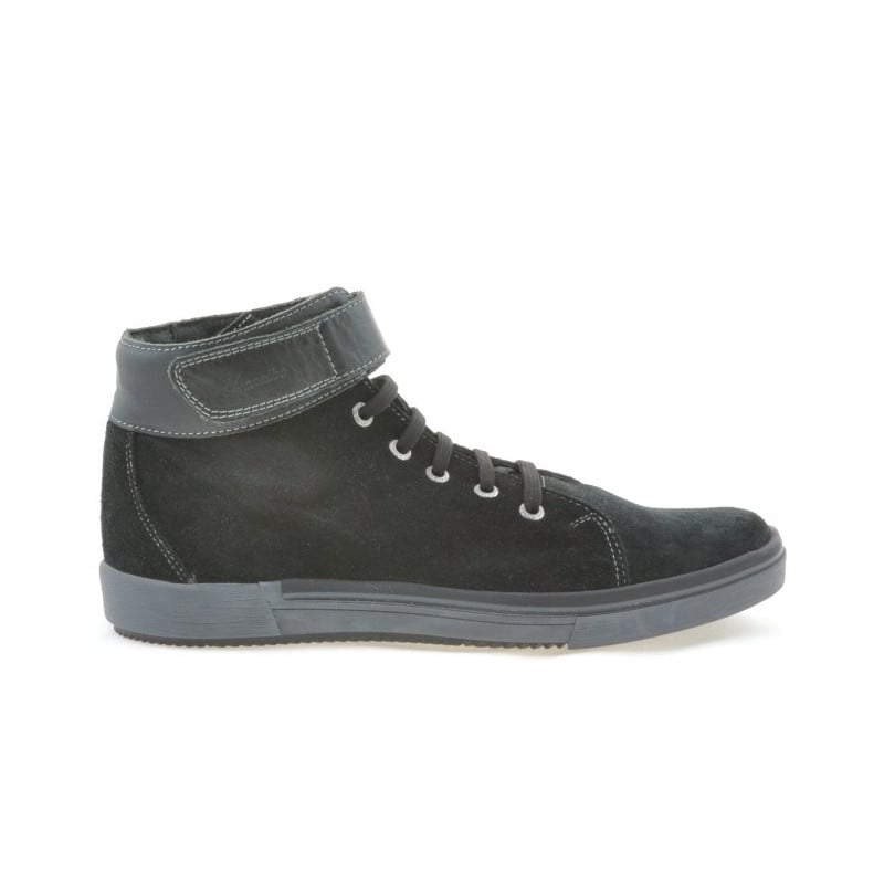 Herrenstiefel 411 schwarz Velours