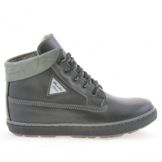Kinderstiefel 3206 schwarz+grau Kinderstiefel 3206 schwarz+grau