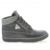 Kinderstiefel 3206 schwarz+grau