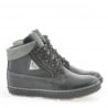 Kinderstiefel 3206 schwarz+grau