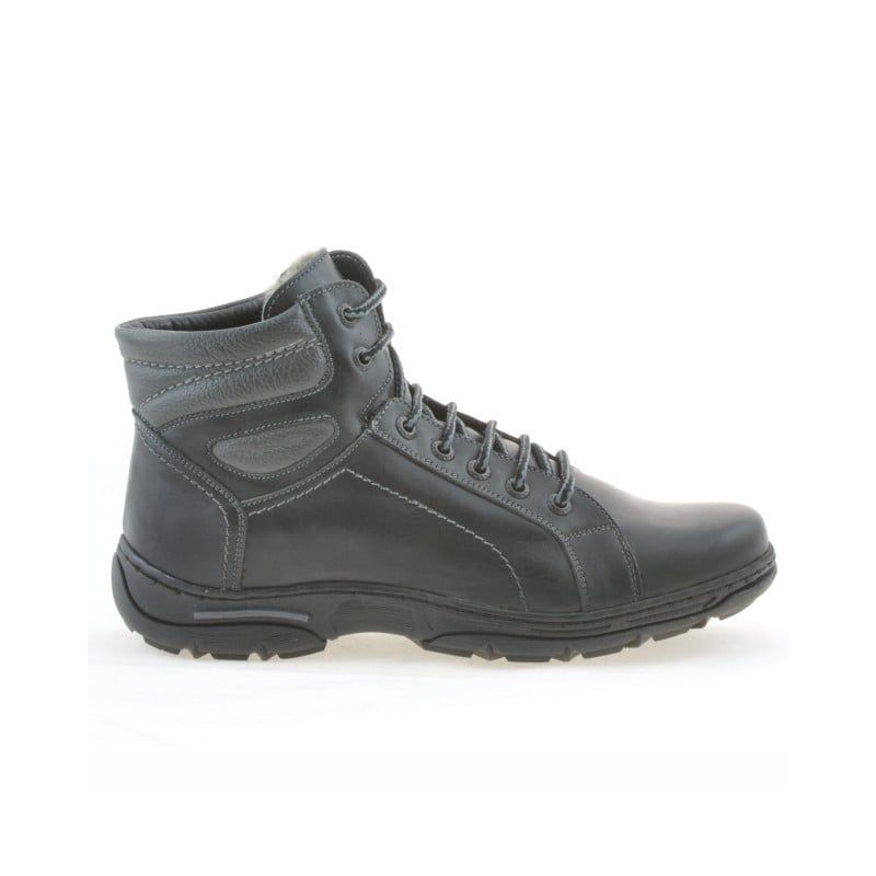 Jugendstiefel 461 schwarz+grau