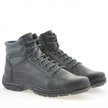 Jugendstiefel 461 schwarz+grau